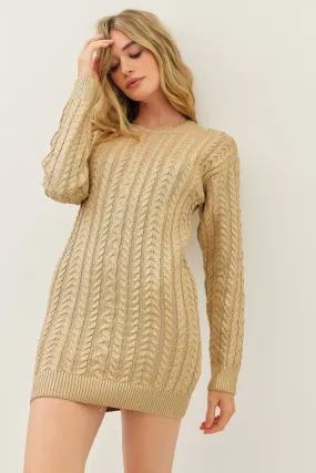 Shimmer Sweater Dress