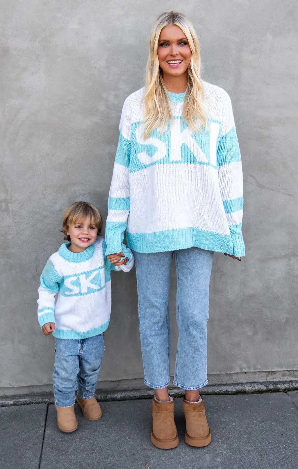 Ski in Sweater ~ Powder Blue Ski Knit