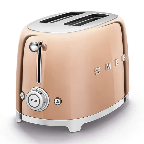 Smeg 2-Slice Toaster - Rose Gold