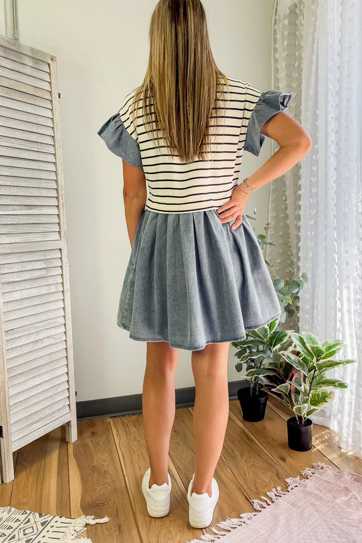 Striped Layered Dress