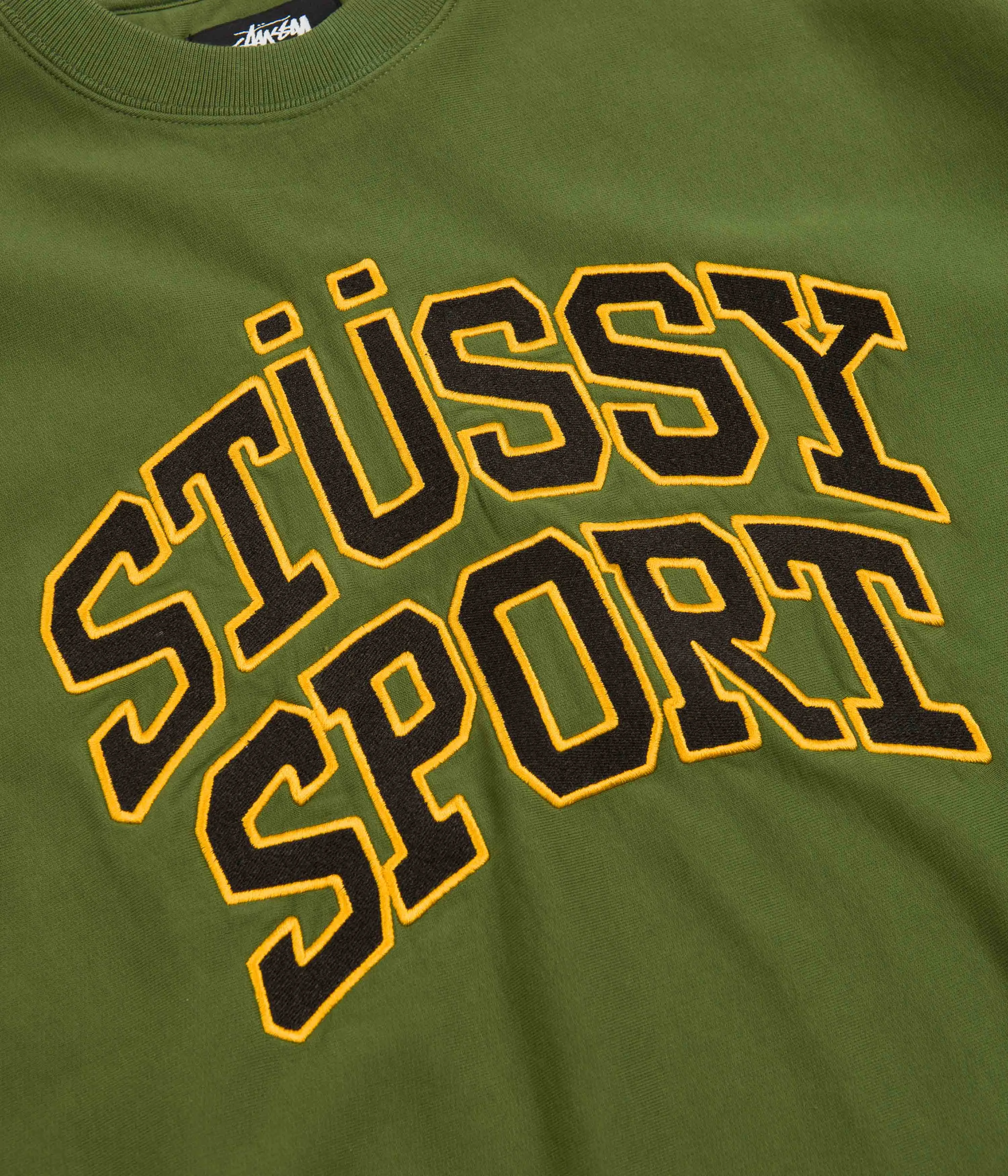 Stussy Relaxed Oversized Crewneck Sweatshirt - Green