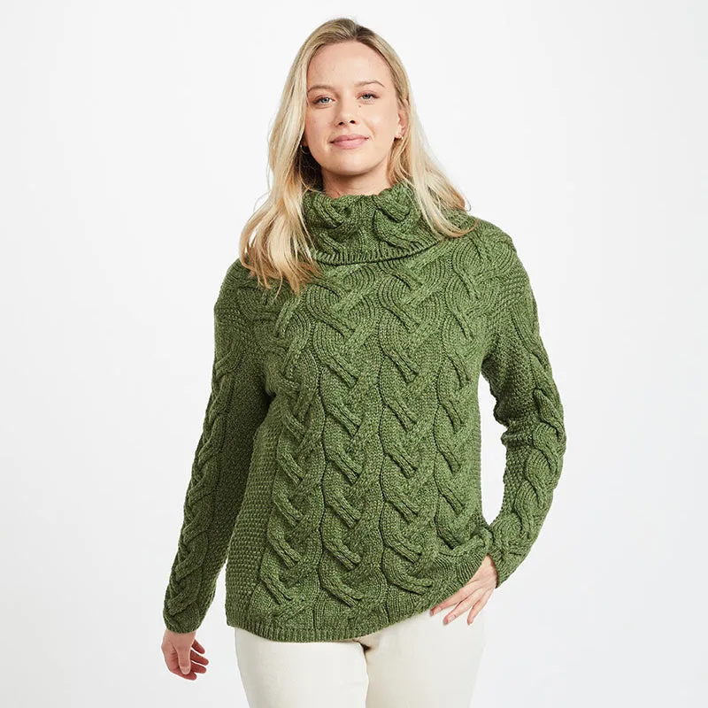 SuperSoft Merino Irish Cowl Neck Sweater