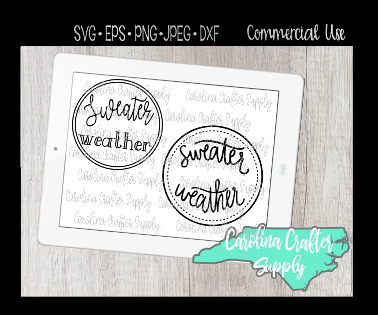 Sweater Weather SVG, Fall SVG, Autumn SVG