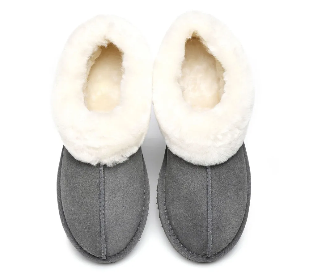 TARRAMARRA® UGG Slippers Premium Australian Sheepskin Wool Ankle Homey