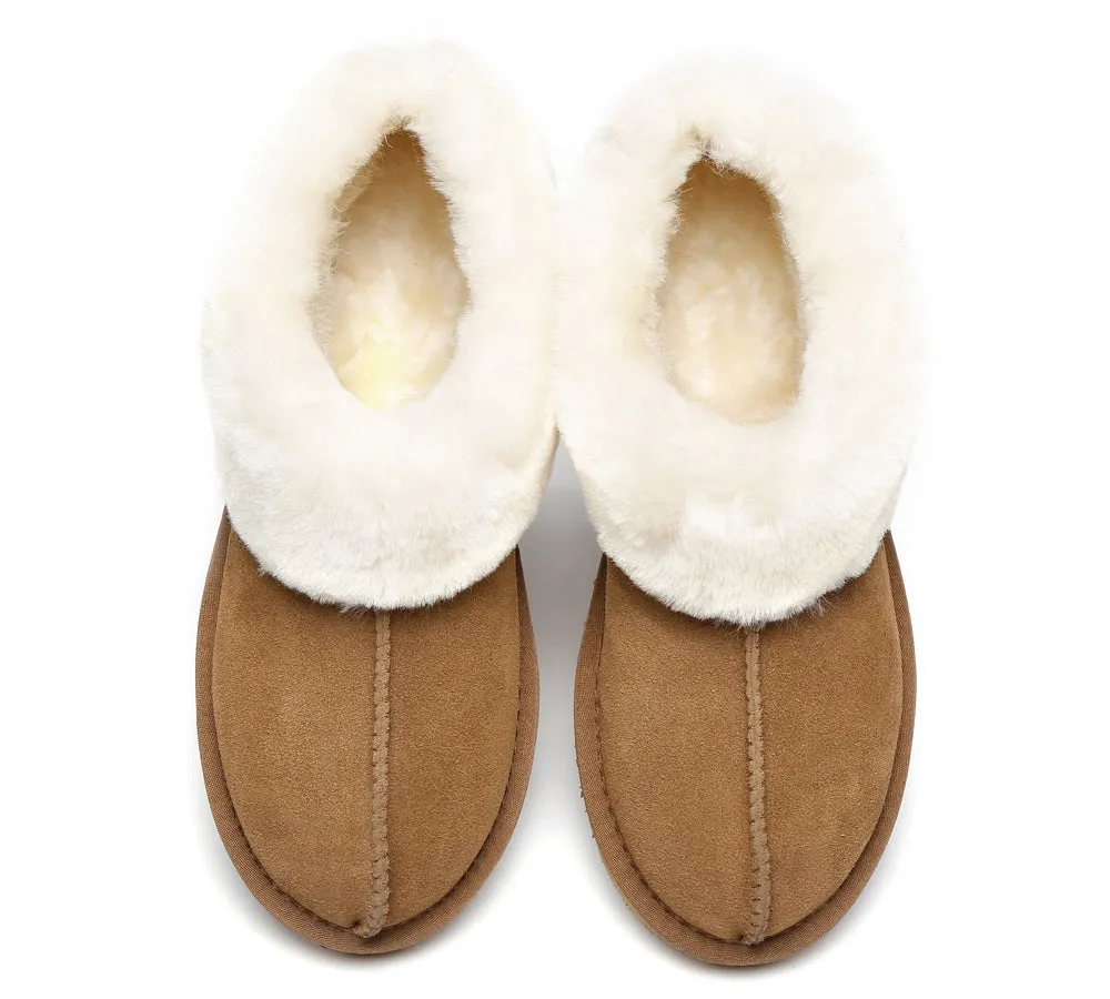 TARRAMARRA® UGG Slippers Premium Australian Sheepskin Wool Ankle Homey