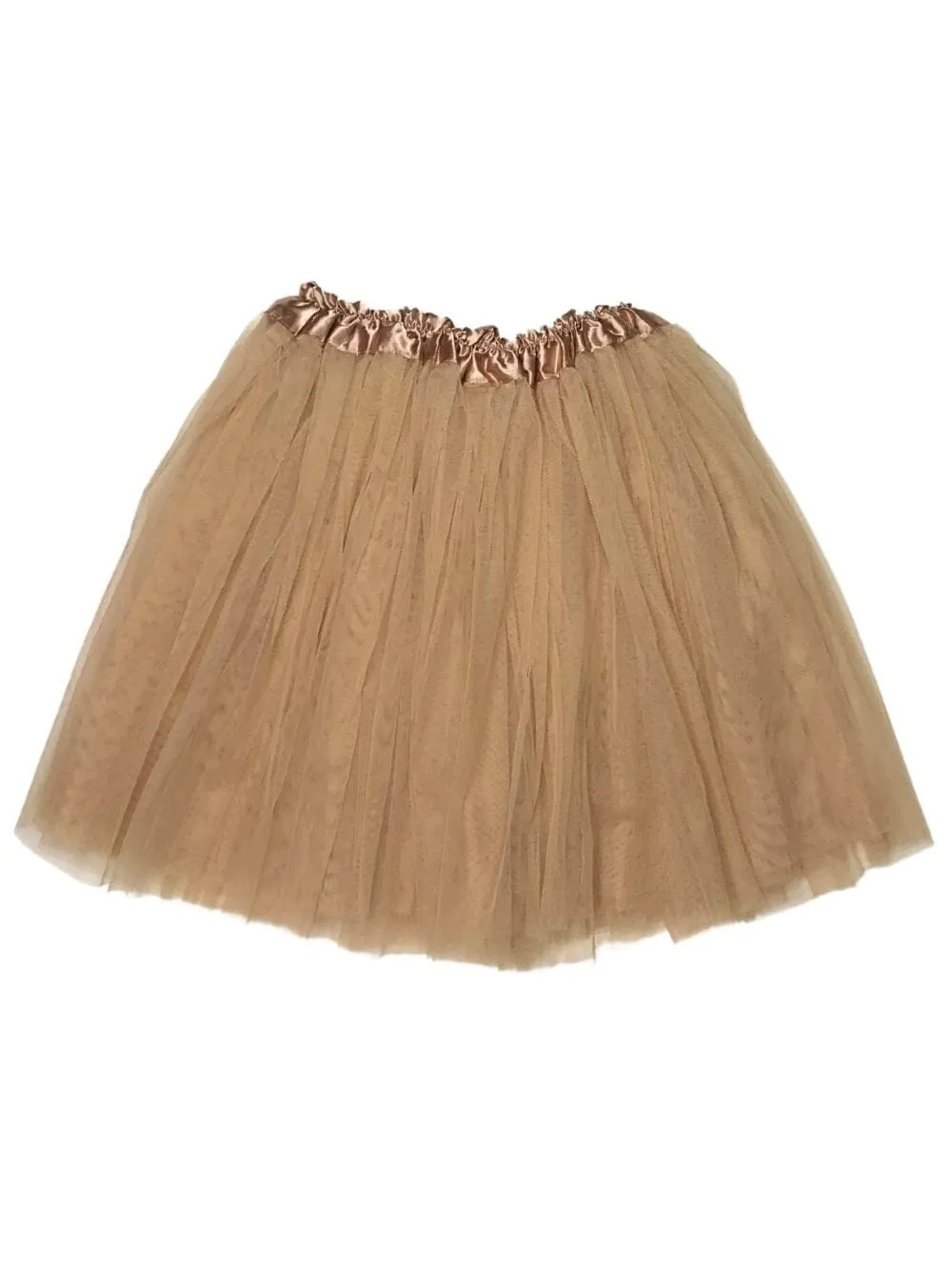 Taupe Plus Size Adult Tutu Skirt - Women's Plus Size 3- Layer Basic Ballet Costume Dance Tutus