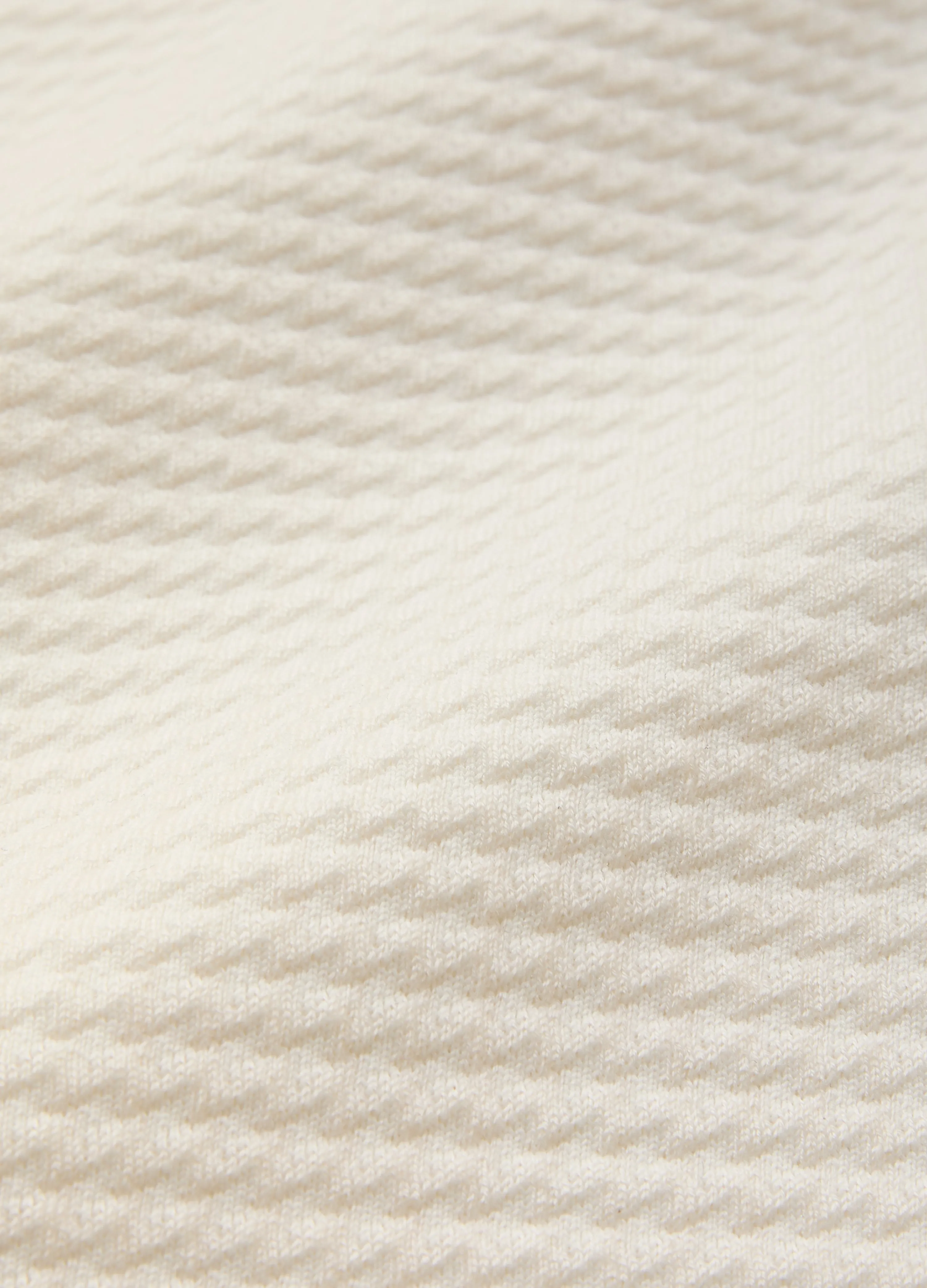 Textured Jacquard Sweater Ivory