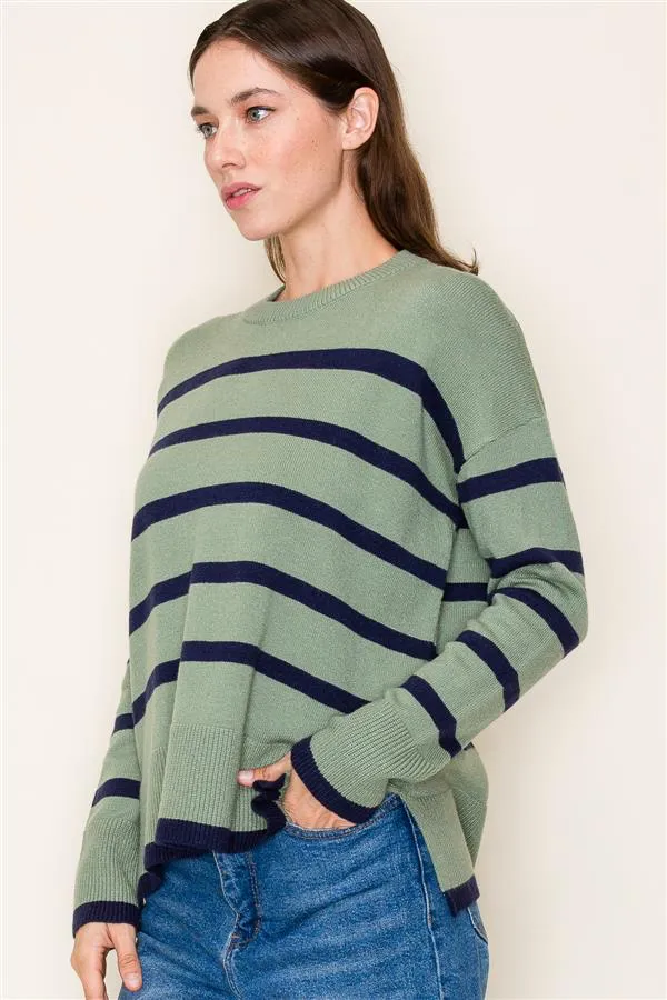 The Demi Striped Pullovers - 2 Colors!