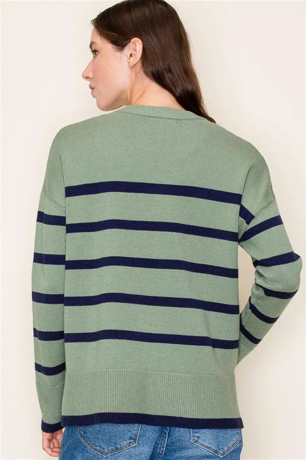 The Demi Striped Pullovers - 2 Colors!