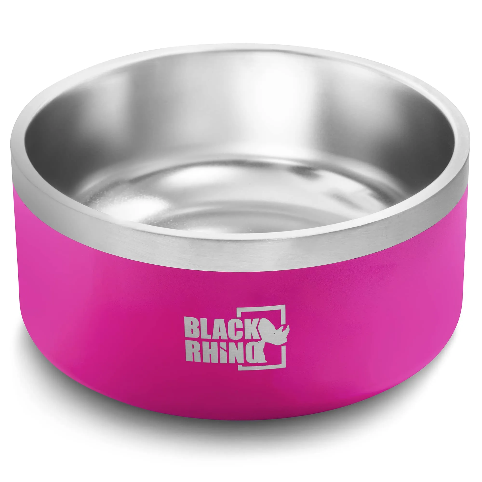 The Dura-Bowl Double Insulated Stainless Steel Food & Water Dog Bowls for Small, Medium, Large Dogs | Non Slip