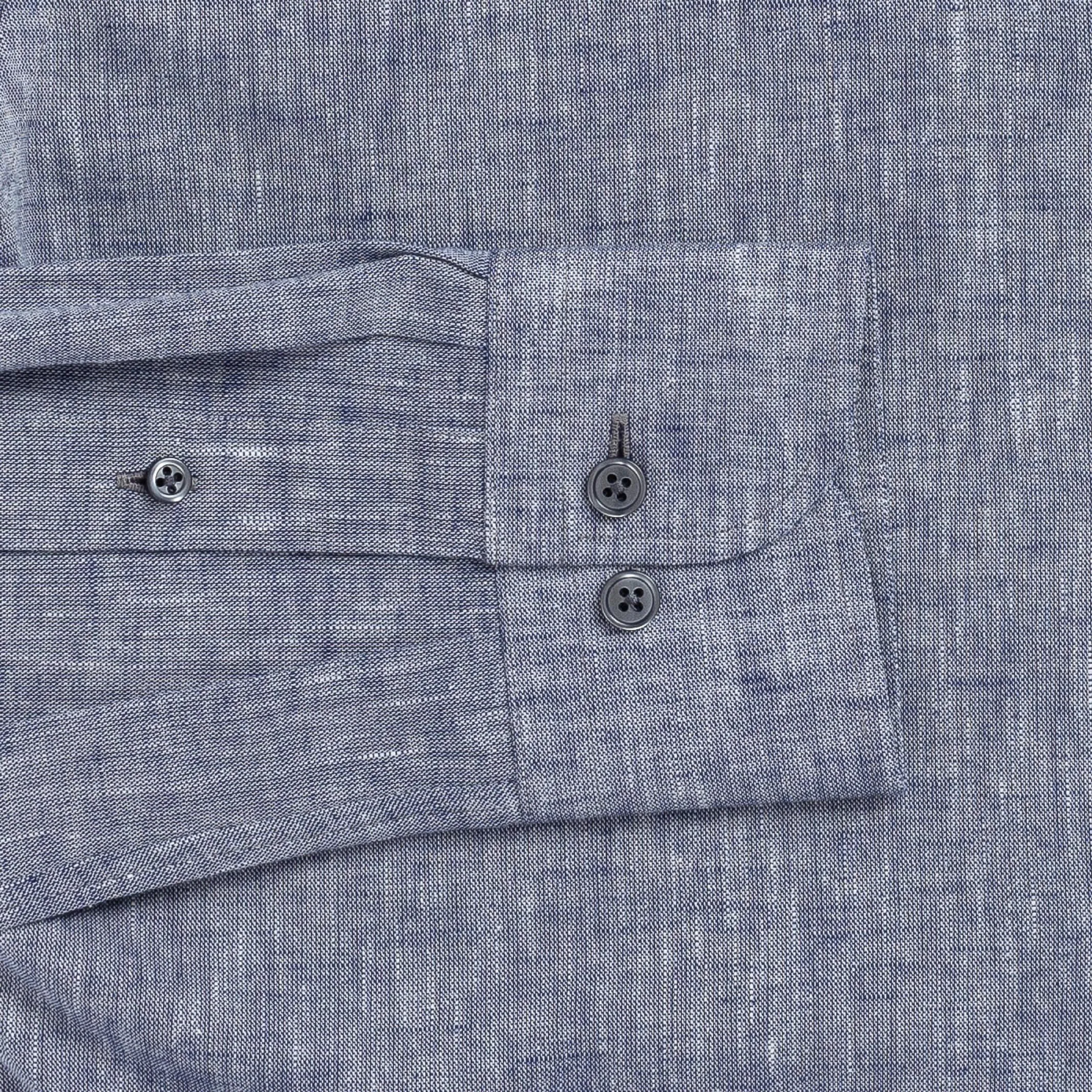 The Navy Blue Sandoval Oxford Chambray Custom Shirt