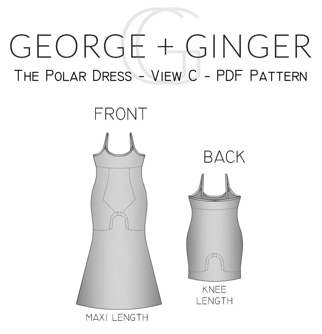 The Polar Dress - View C - PDF Sewing Pattern