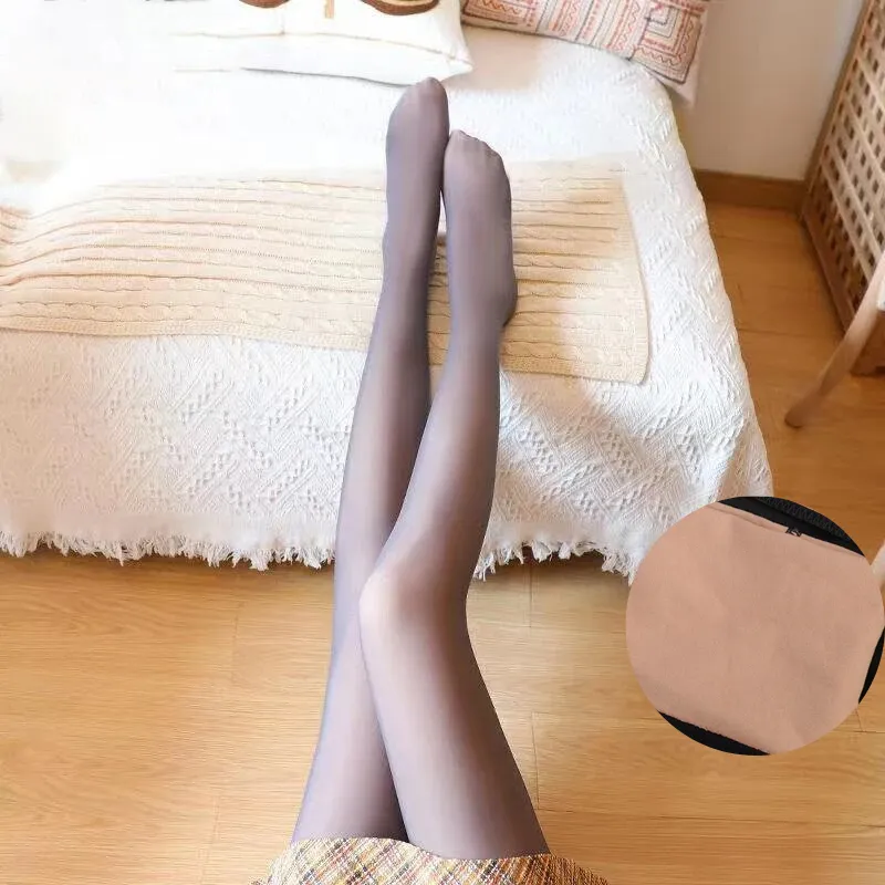 Thermal Stockings Woman Winter Warm Fleece Elastic Slim Shape Comfortable 3D Legging