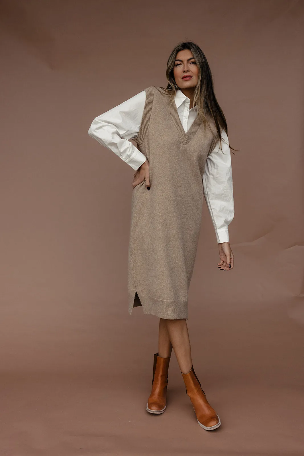 Thing Called Love Layered Sweater Dress