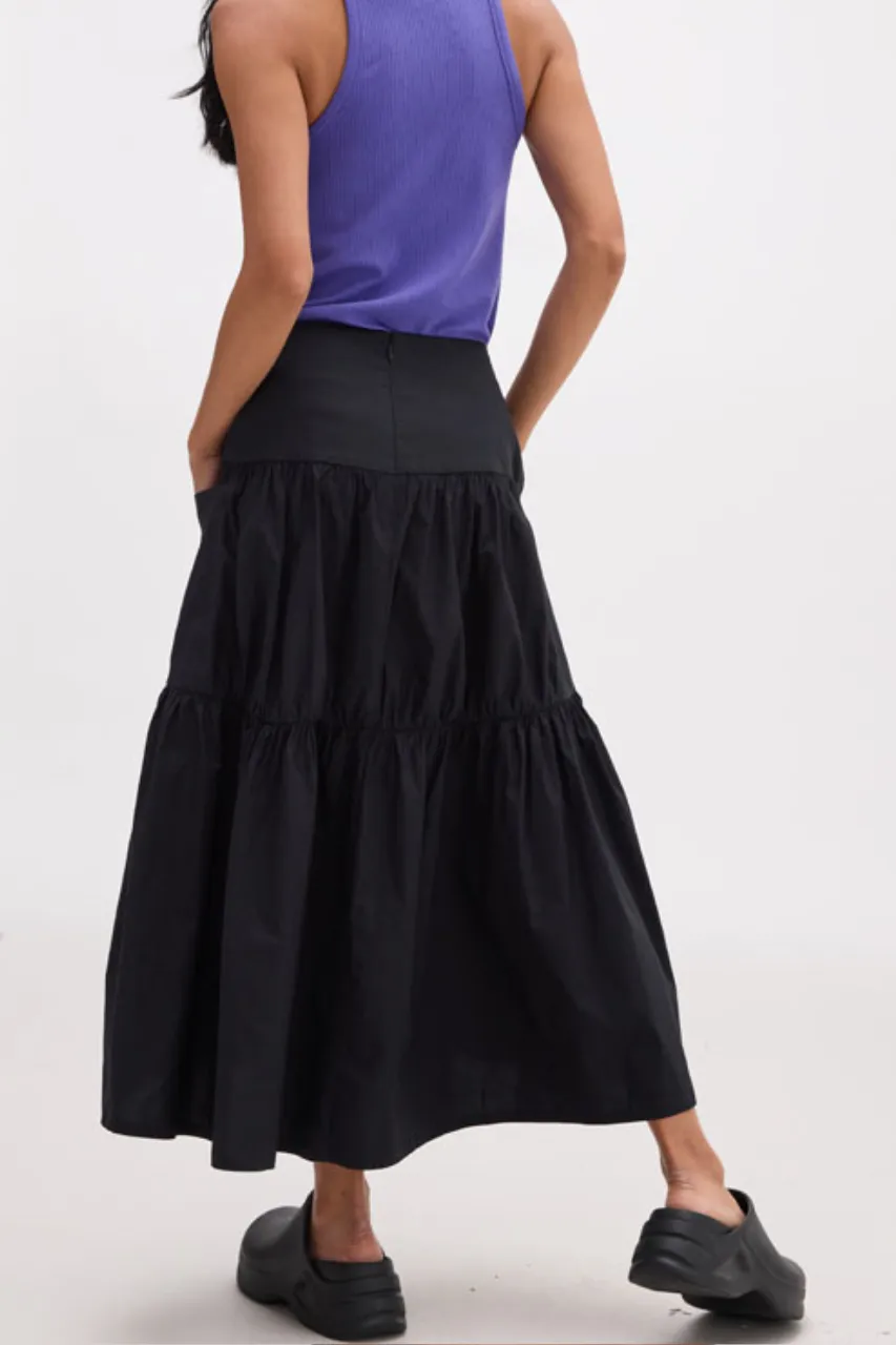 Tiered Maxi Skirt