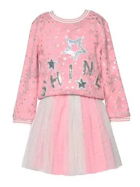 Toddler l Infant l Little l Big Girl’s Shine Star Twofer Dress