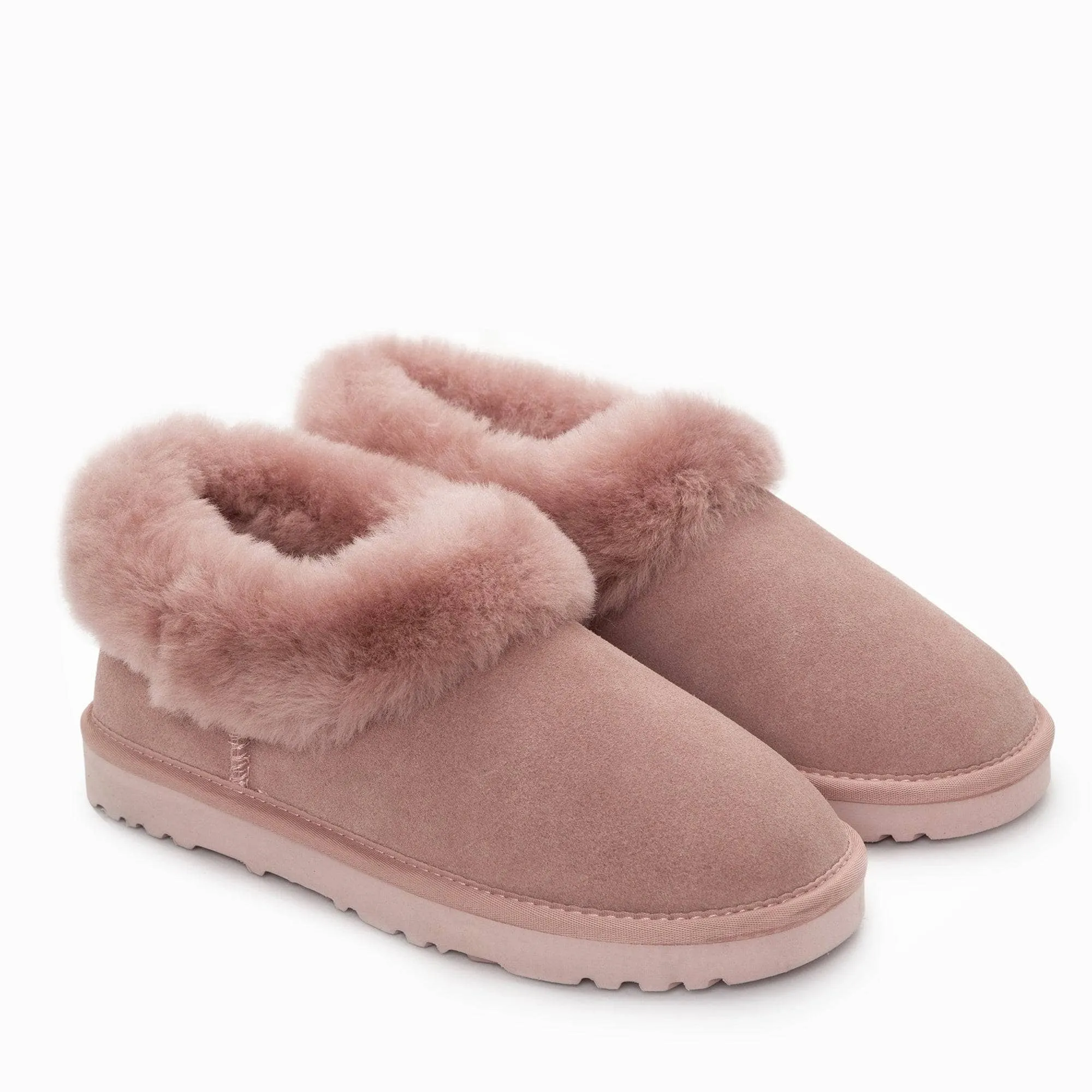 UGG Alberich Fluffy Collar Slippers