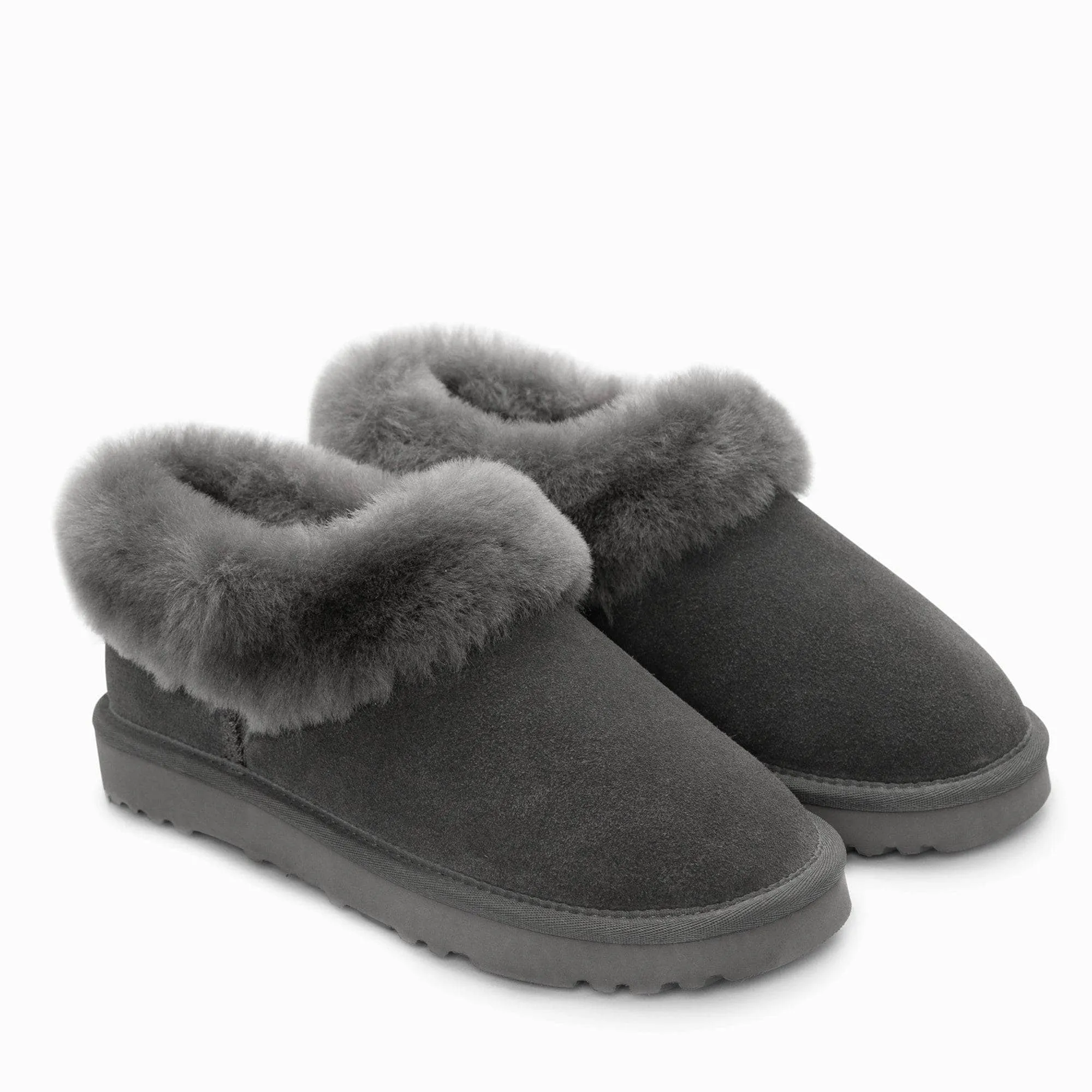 UGG Alberich Fluffy Collar Slippers