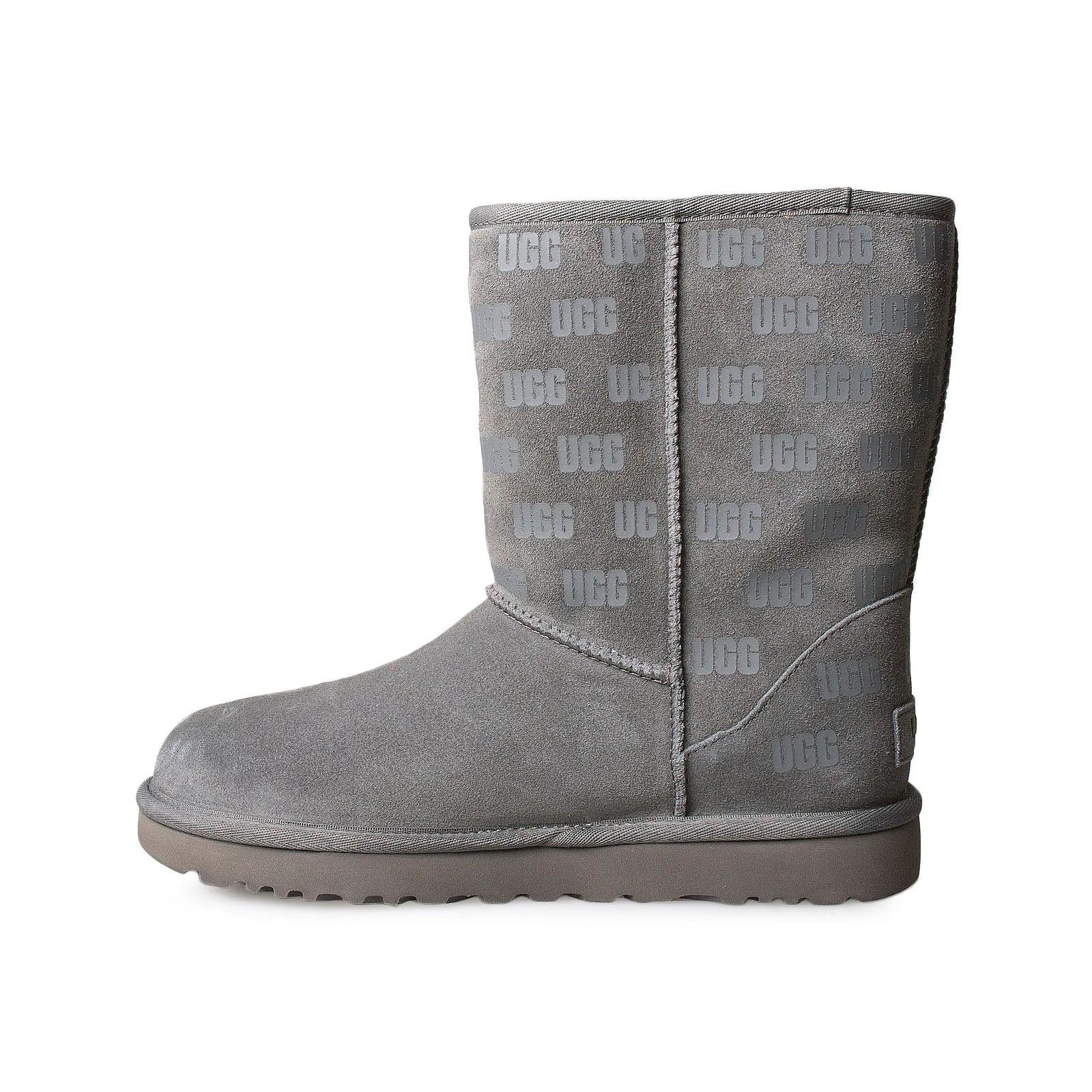 UGG Classic Short II UGG Print Grey Boots - Women's