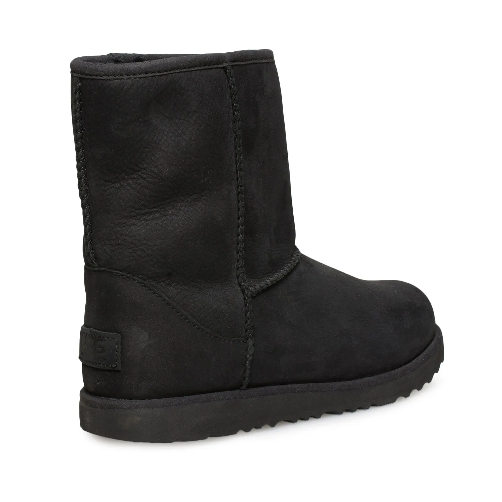 UGG Classic Short II Waterproof Black Boots - Youth