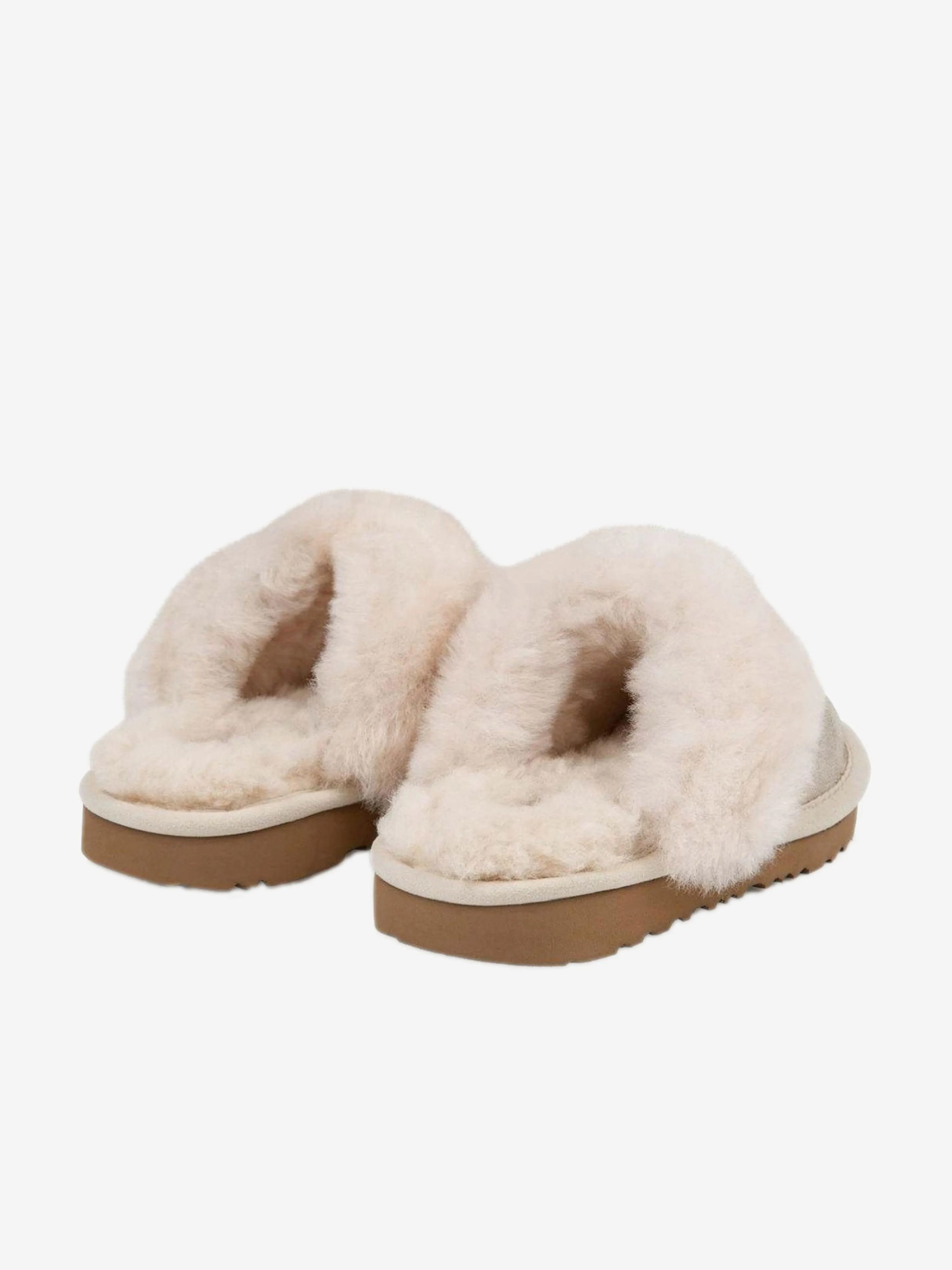 UGG Girls Sheepskin Cozy II Metallic Slippers