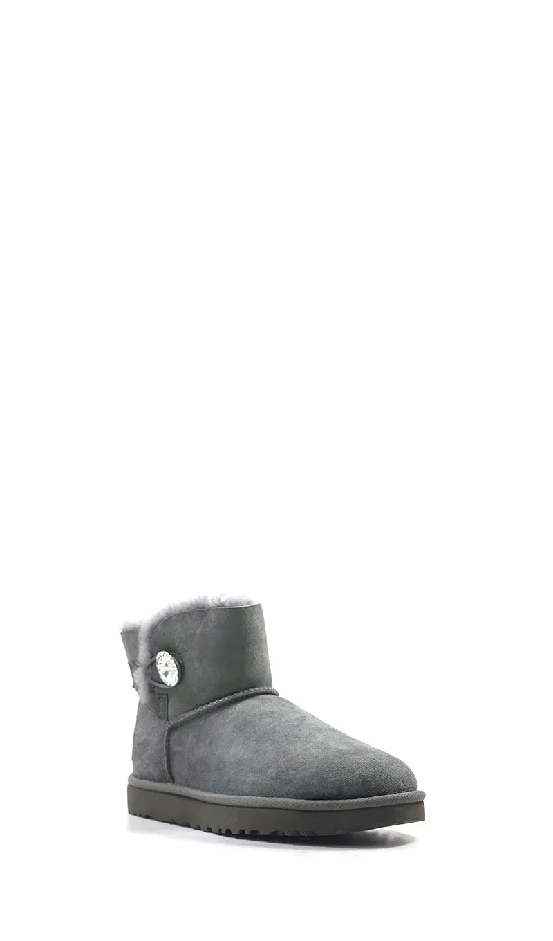 UGG MINI BAILEY BOTTON II Ugg donna grigio in suede