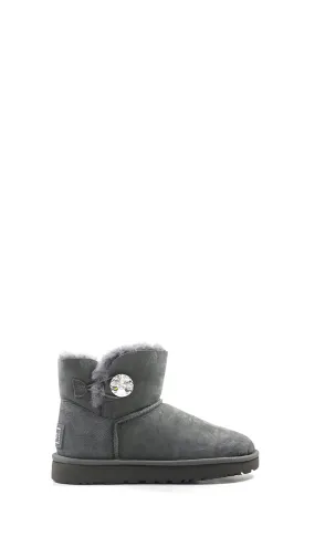 UGG MINI BAILEY BOTTON II Ugg donna grigio in suede