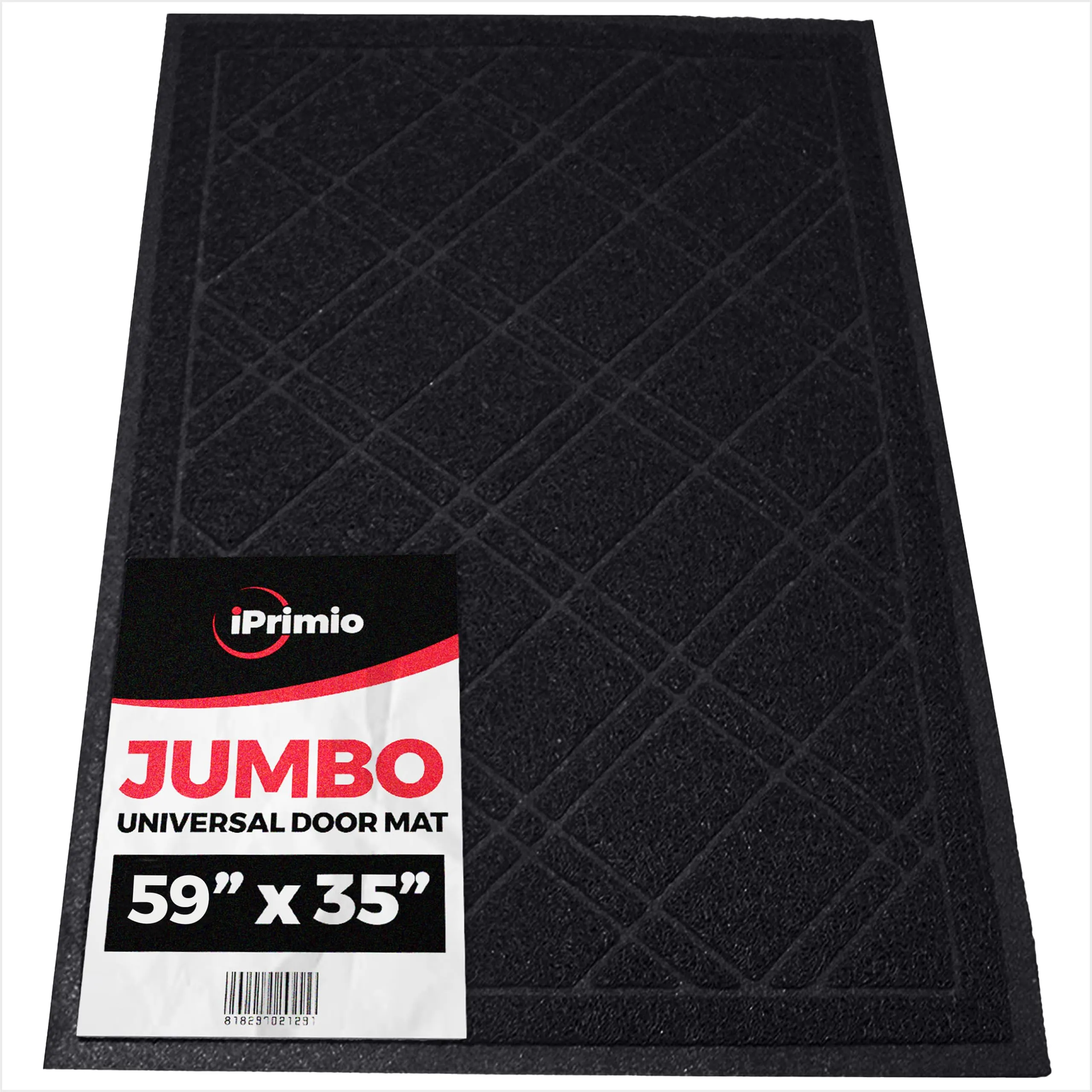 Universal Door Mat  Black, 59 X 35  Anti Slip, Durable & Washable