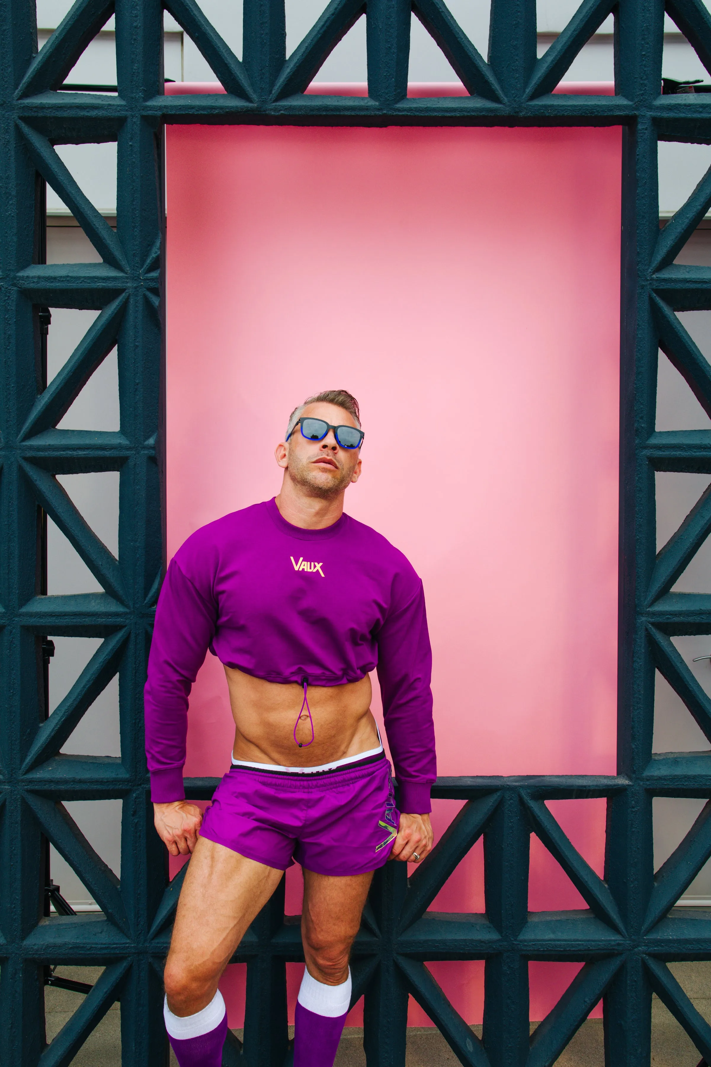 VAUX COTTON CANDY CROPPED TOP BY CELLBLOCK13 - Purple