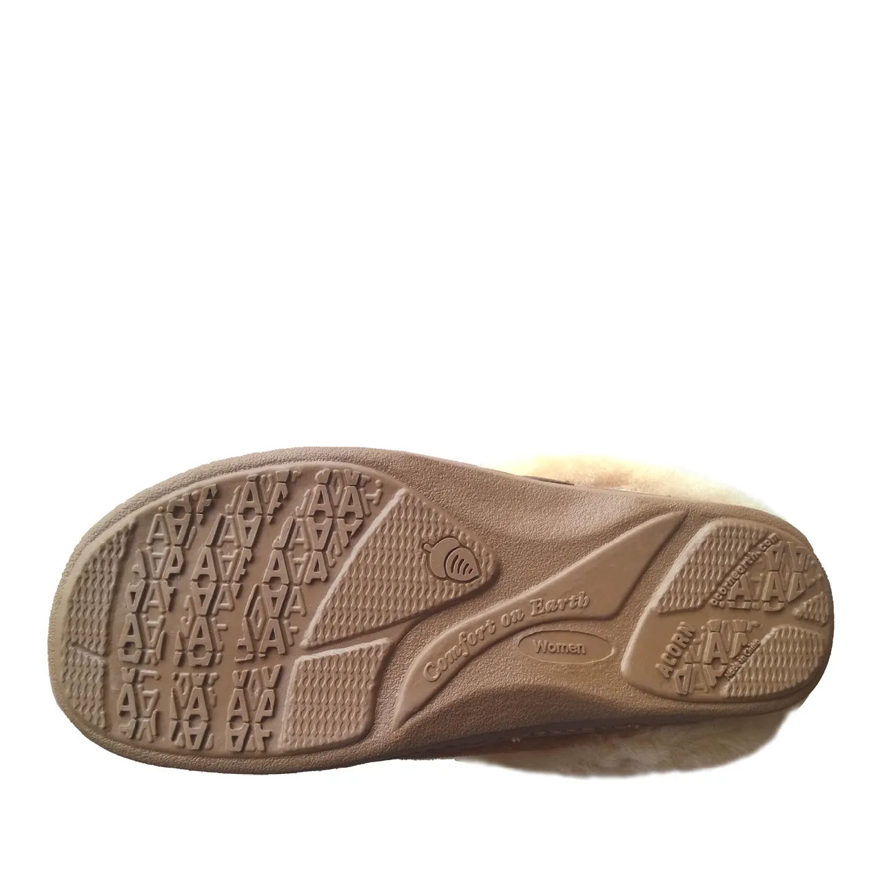 Women's Acorn Oh Ewe Collar Slipper in Walnut