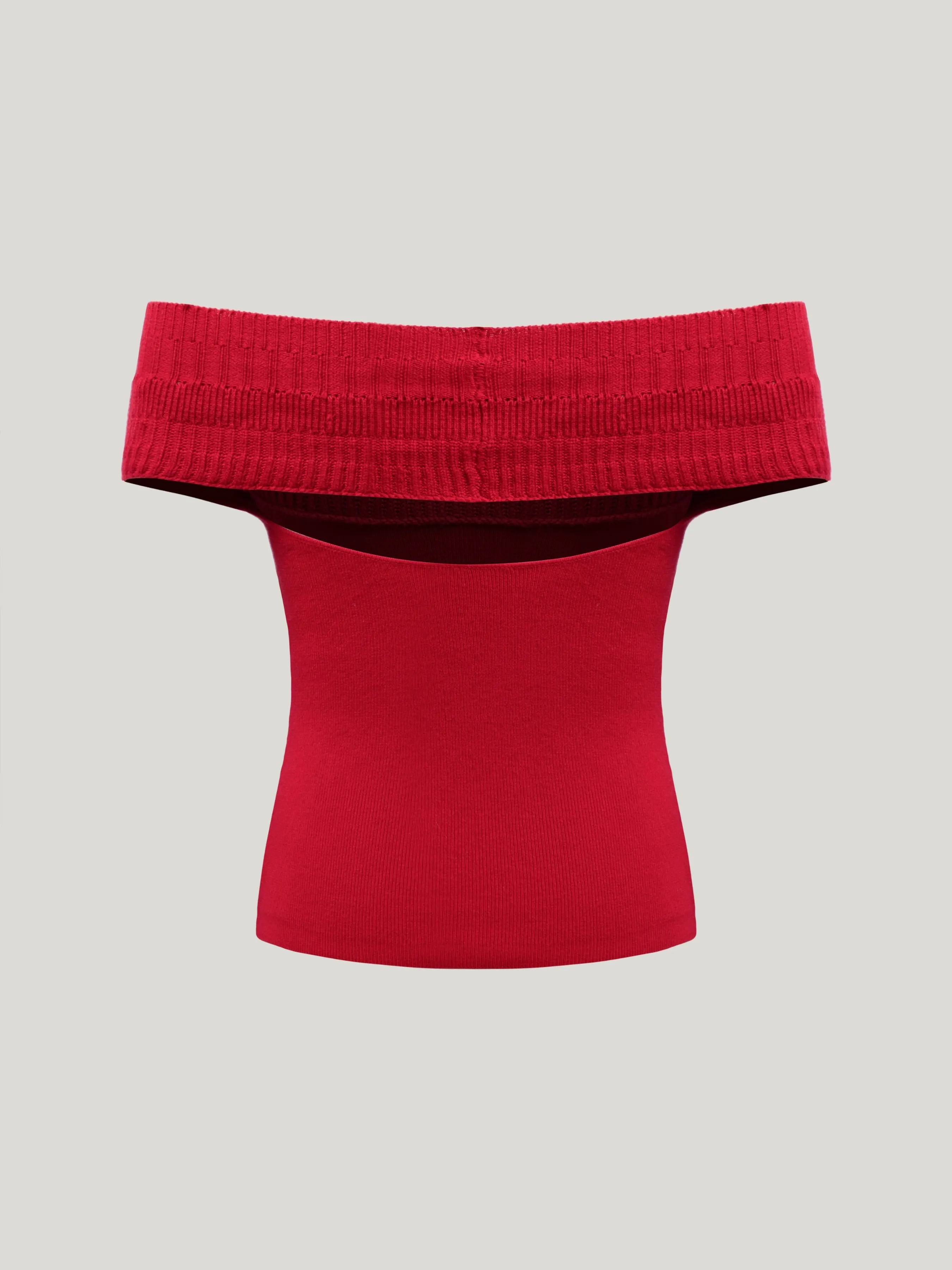 Women's Cropped One-Shoulder Sweater