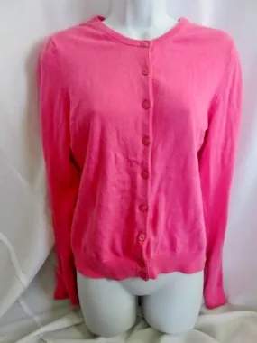 Womens Ladies LILLY PULITZER Cotton Cardigan Sweater COTTON CANDY PINK M