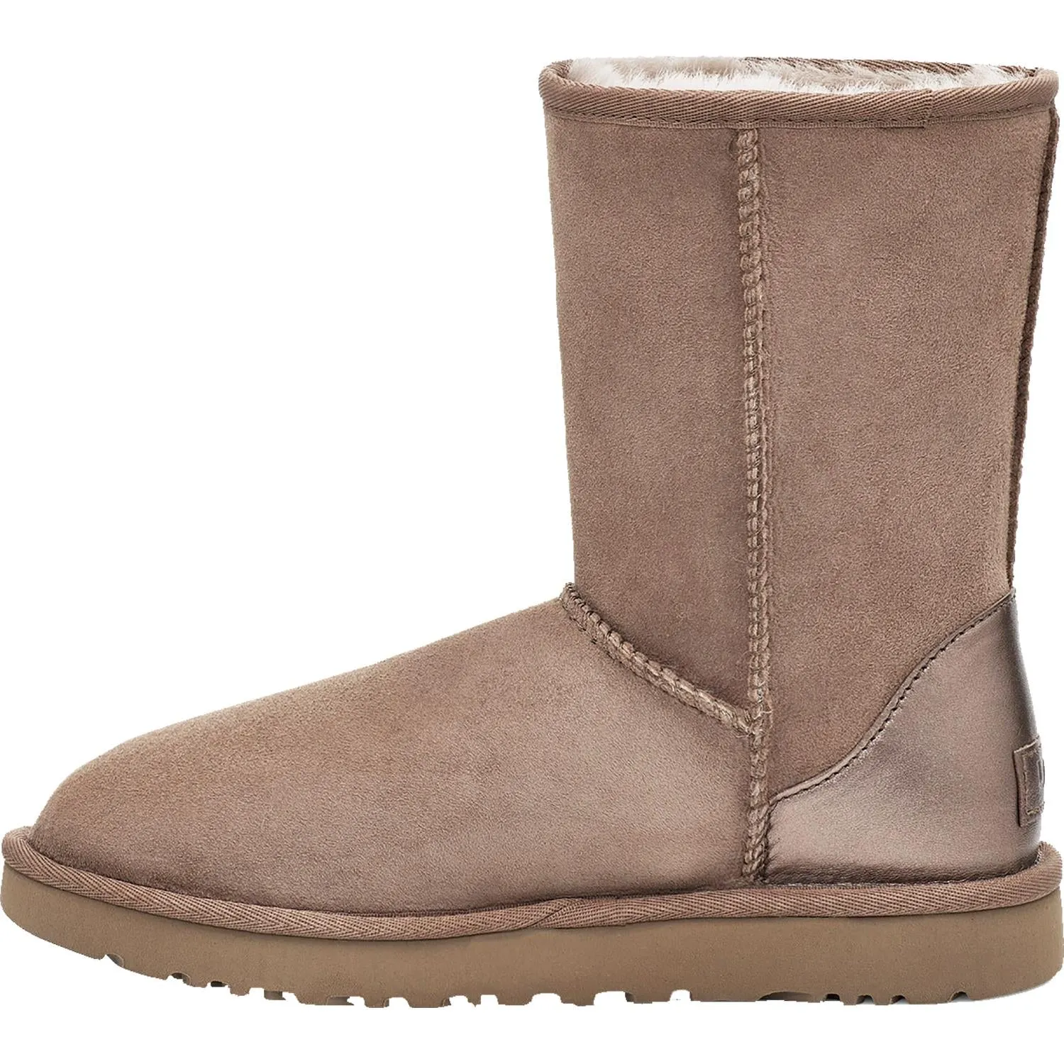 Women's UGG Classic Short II Metallic Caribou Sheepskin