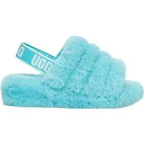 Women's UGG Fluff Yeah Slide Clear Water Sheepskin