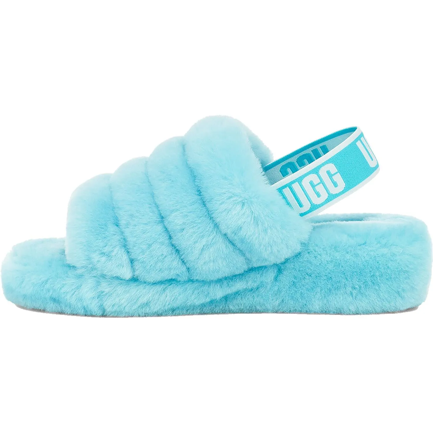 Women's UGG Fluff Yeah Slide Clear Water Sheepskin