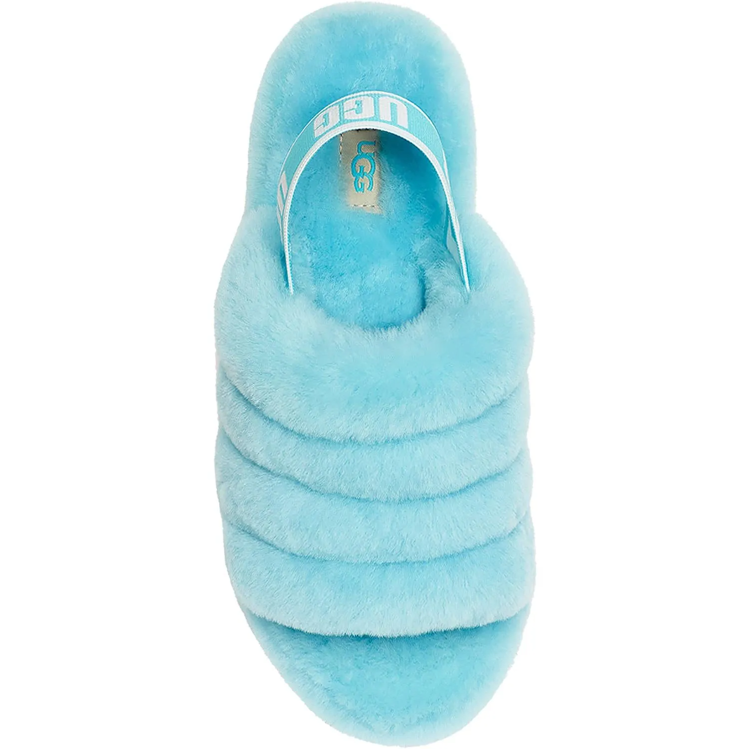 Women's UGG Fluff Yeah Slide Clear Water Sheepskin