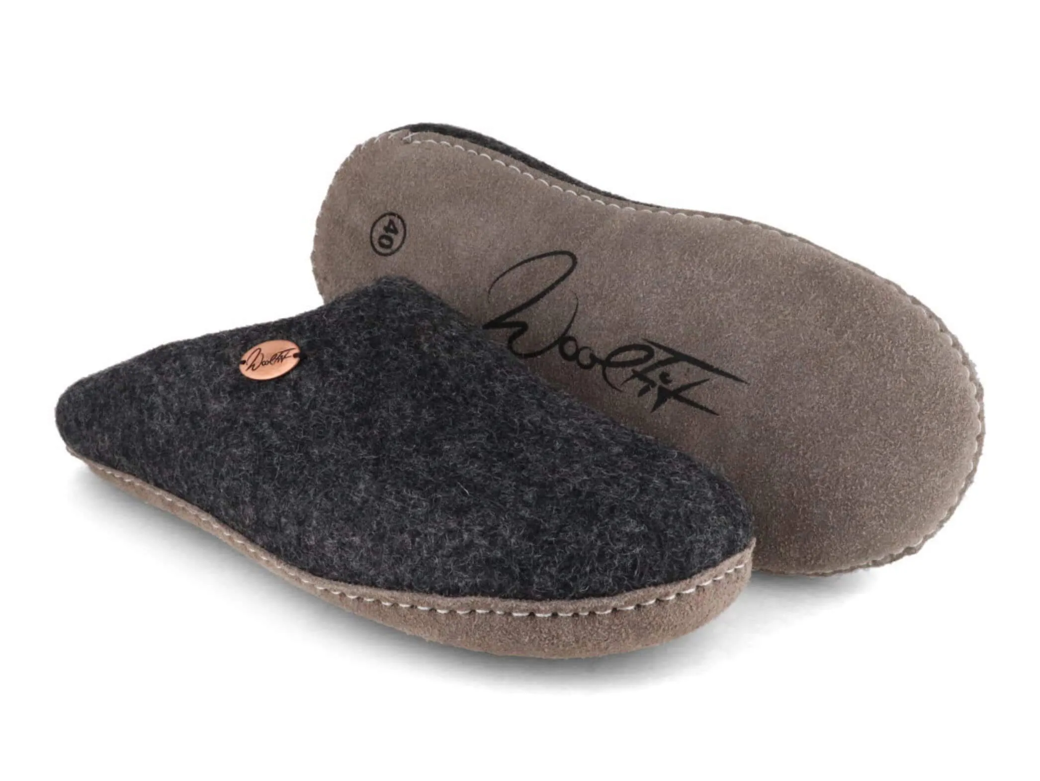 WoolFit Tibet | Guest Slippers with Leather Sole