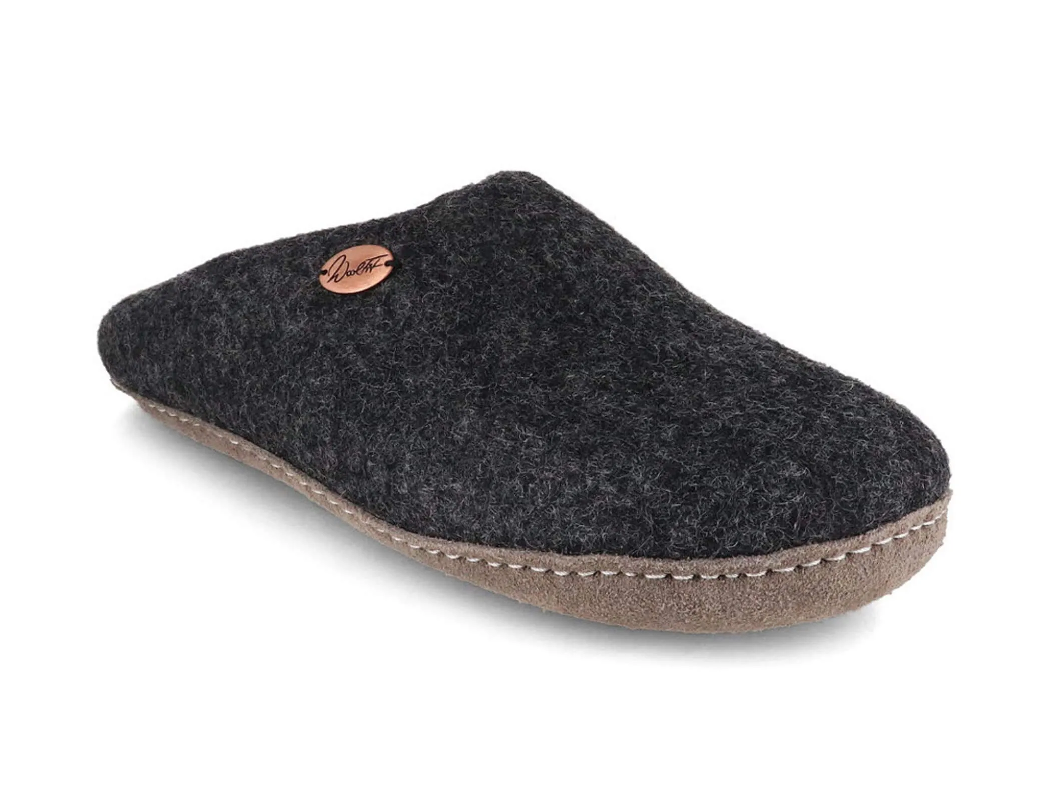 WoolFit Tibet | Guest Slippers with Leather Sole