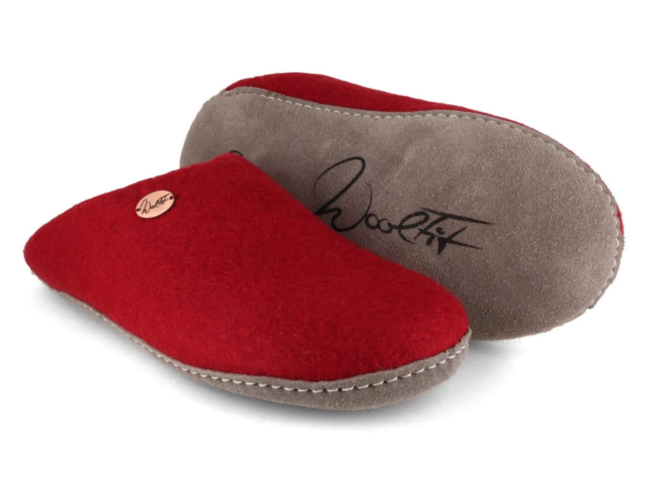 WoolFit Tibet | Guest Slippers with Leather Sole