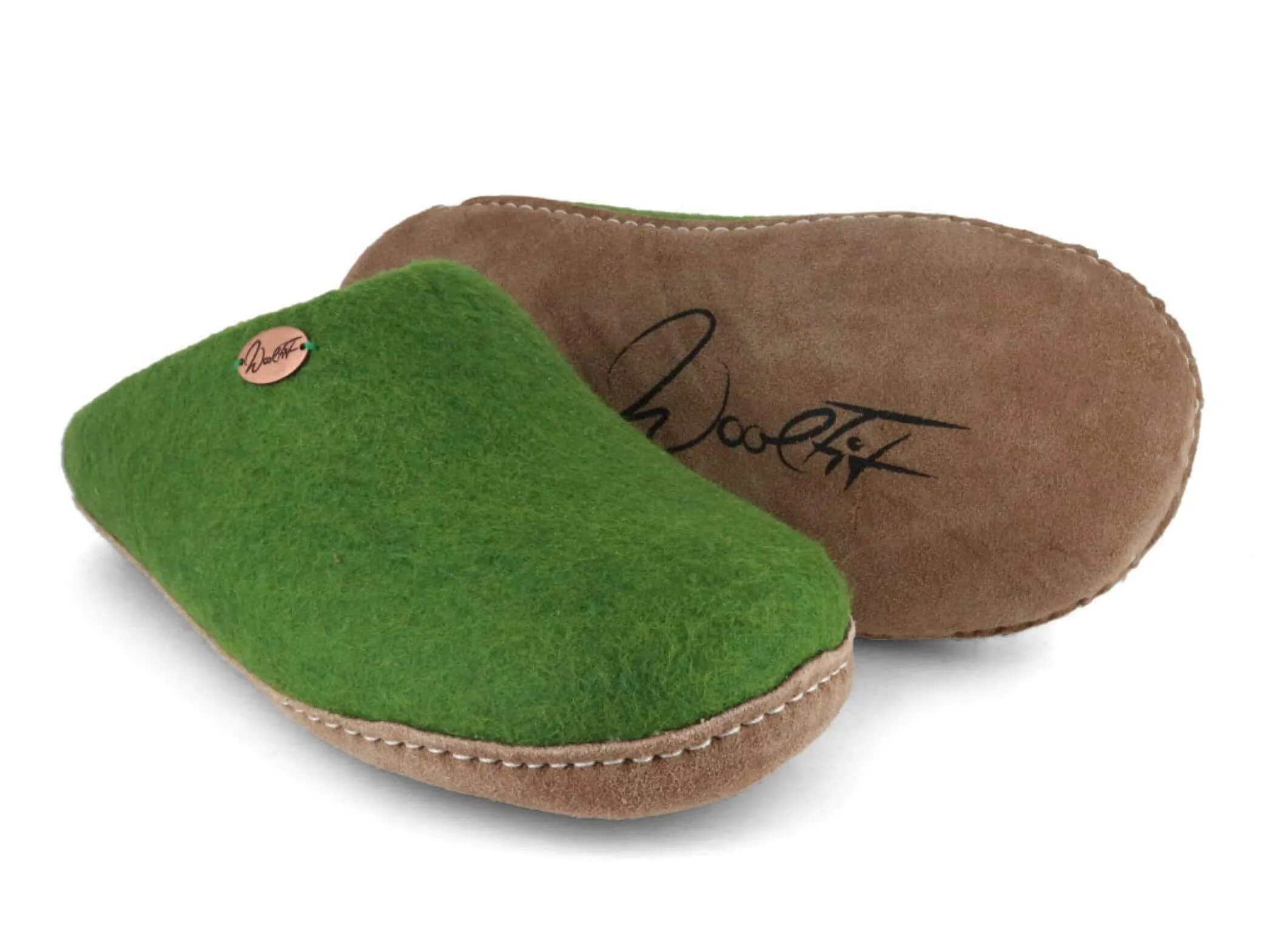 WoolFit Tibet | Guest Slippers with Leather Sole