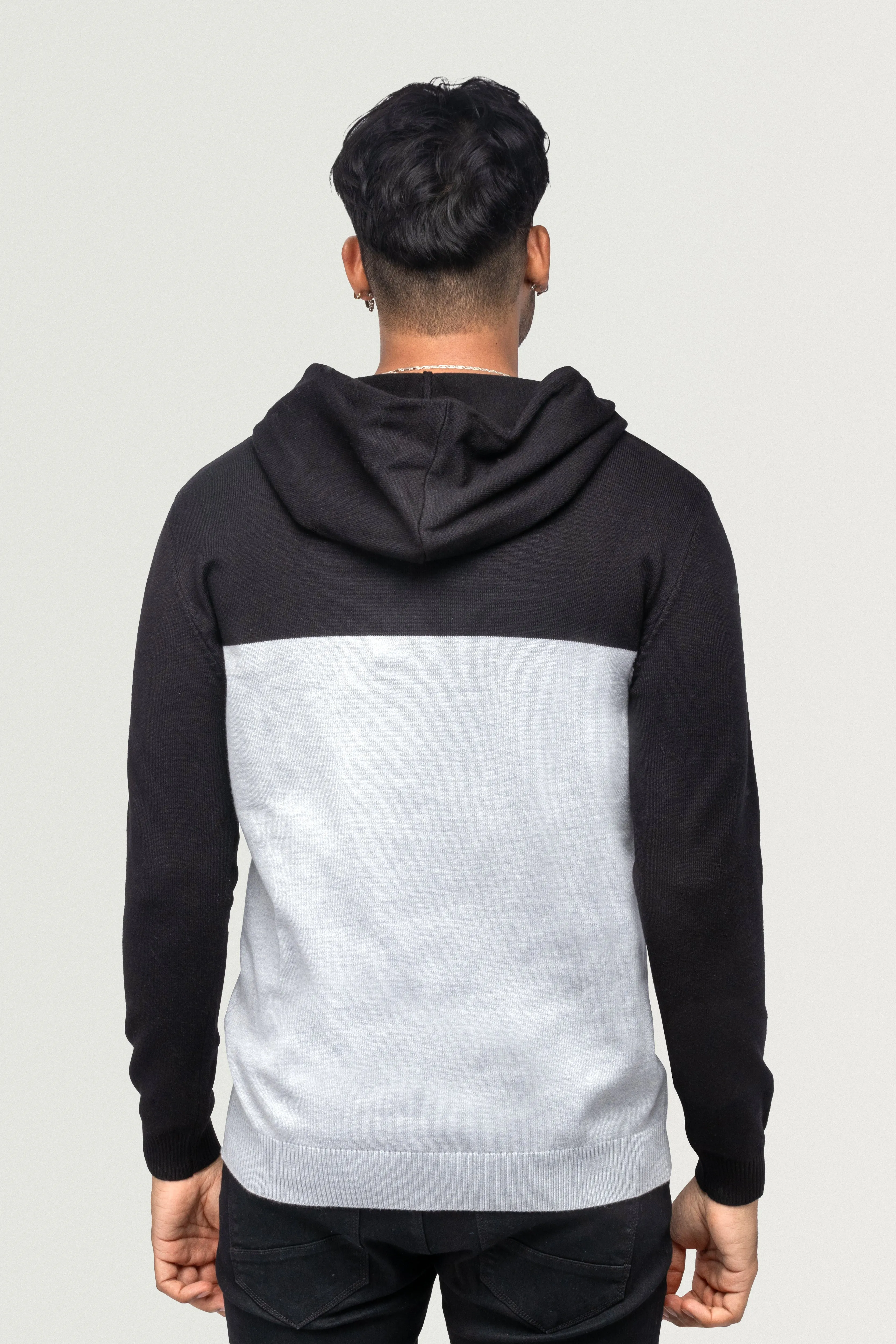 X RAY Men's Color Block Pullover Hoodie Sweater