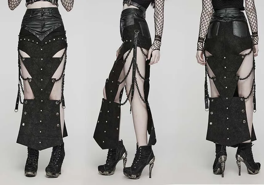 Xena Chained | HIGH SPLIT SKIRT*